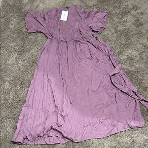 Elegant Purple Women Dress